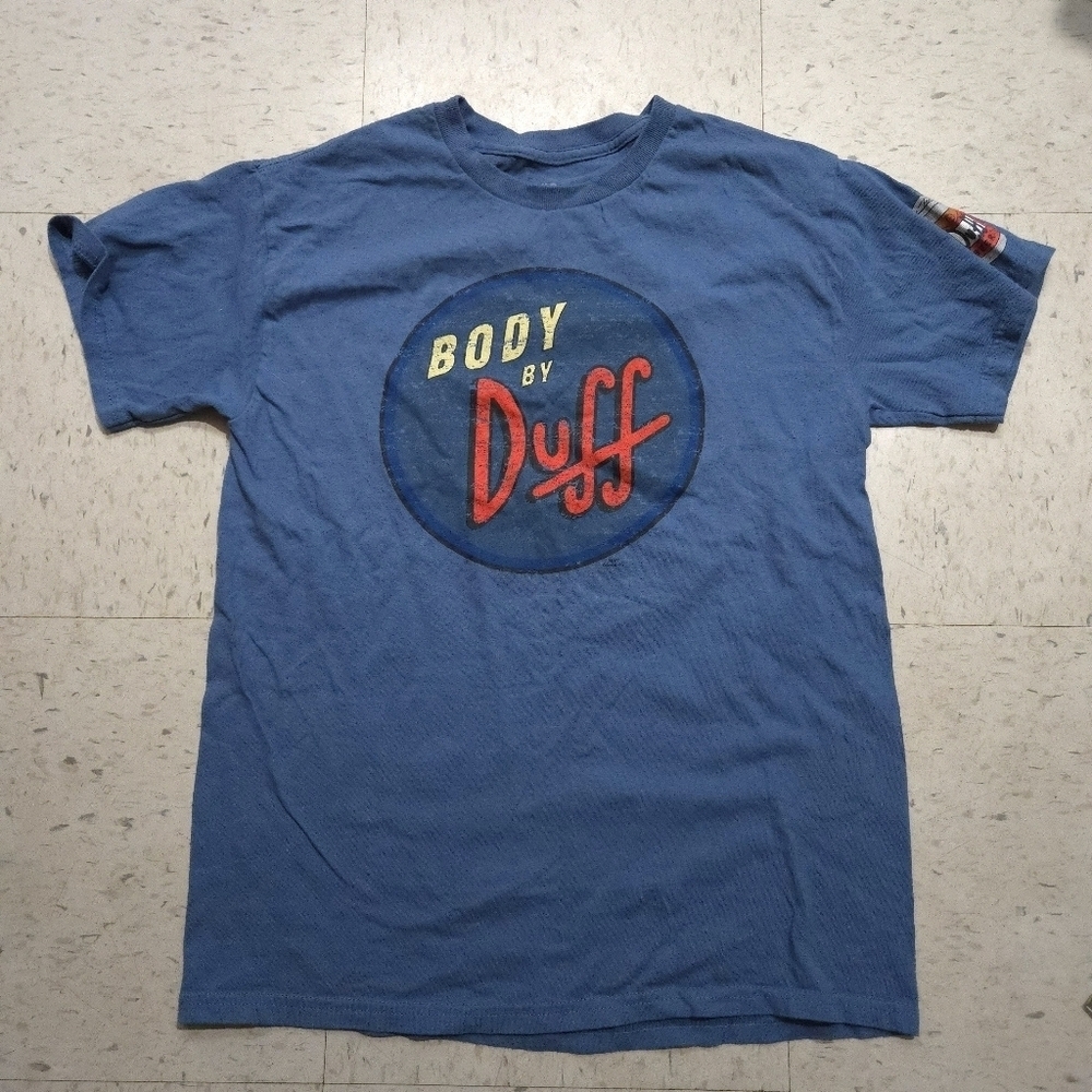 The Simpsons | Casual Blue Duff Short Sleeve Grapic Mens T Shirt - Picture 7 of 9